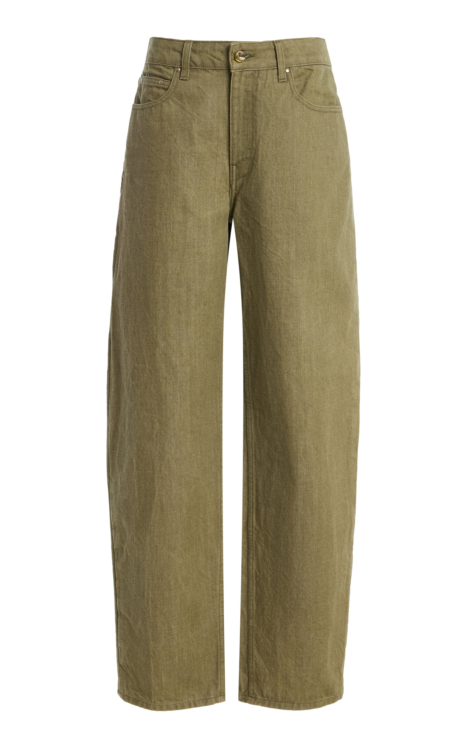 Rider Rigid Low-Rise Bowed-Leg Jeans - Moda Operandi