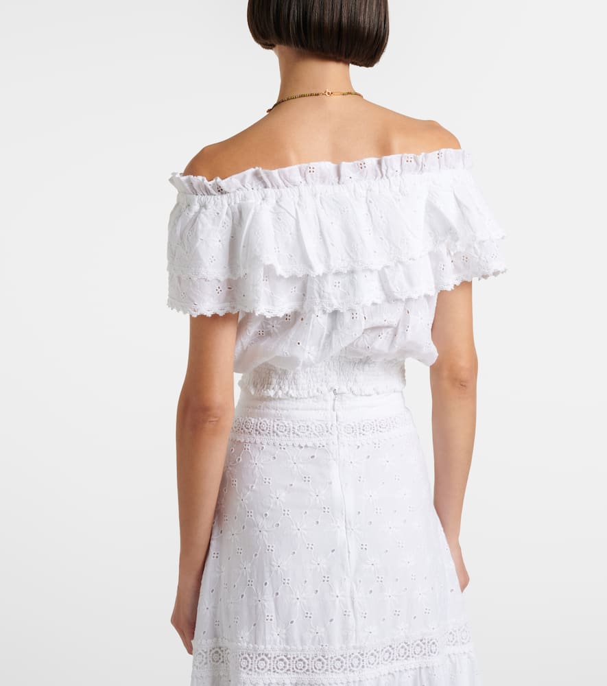 Ruth broderie anglaise cotton crop top