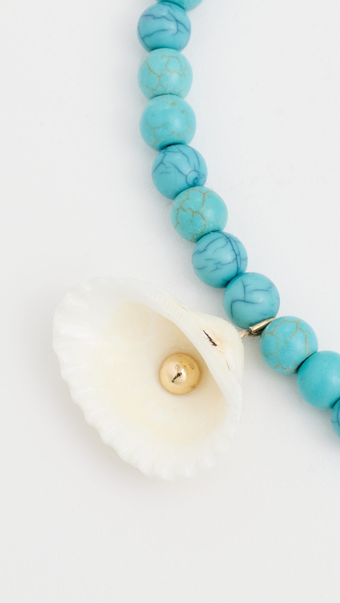 Julissa Semi-Precious Shell Necklace Turquoise One Size