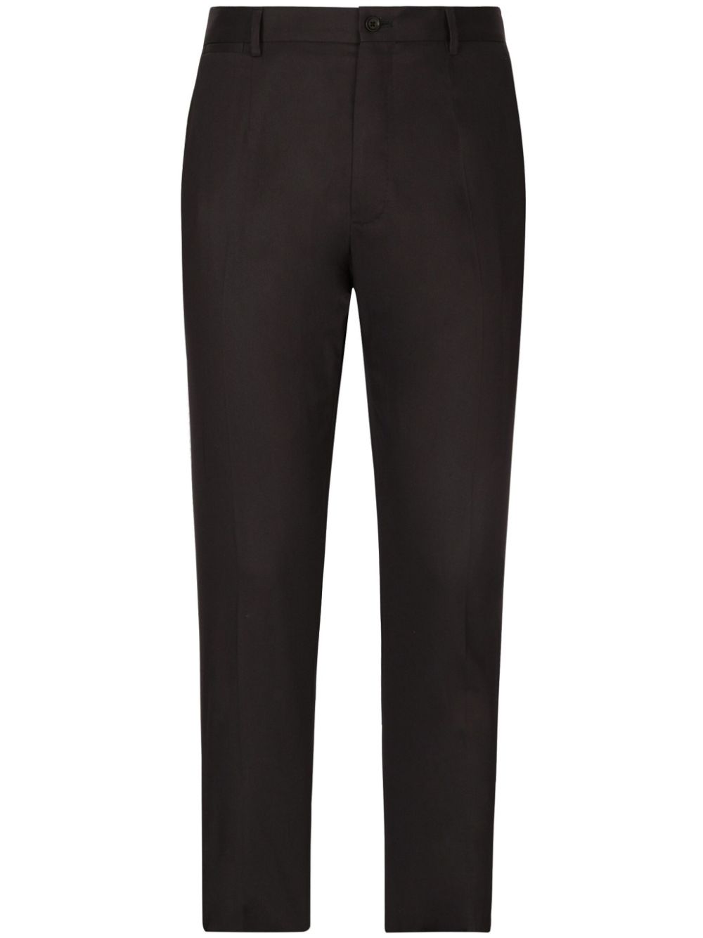 Slim-cut cotton trousers - Blue