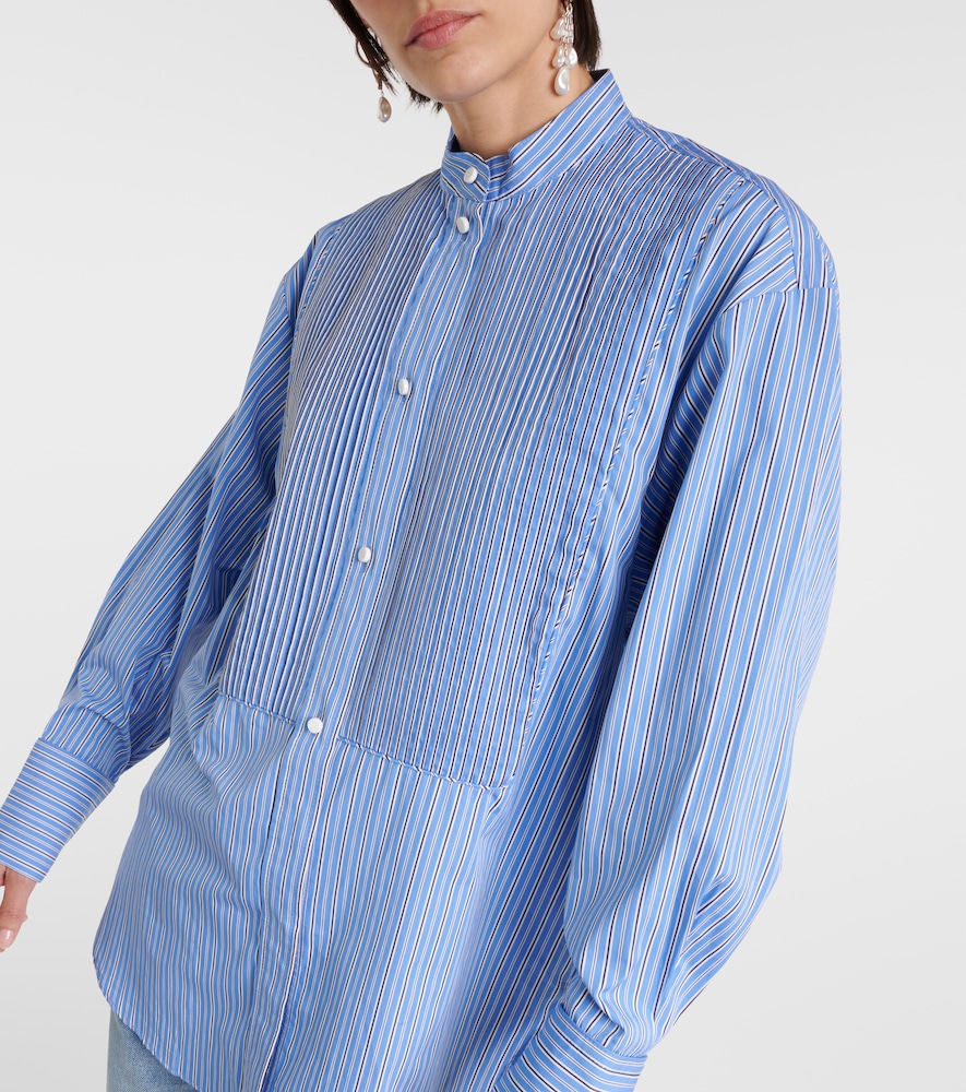 Ruffled cotton shirt