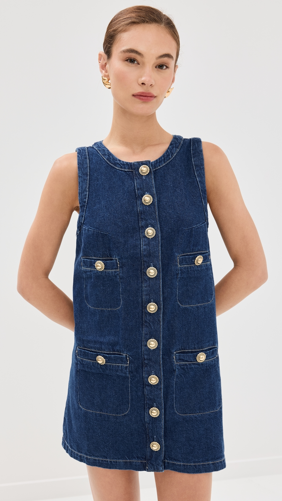 Tropez Denim Mini Dress Salinas