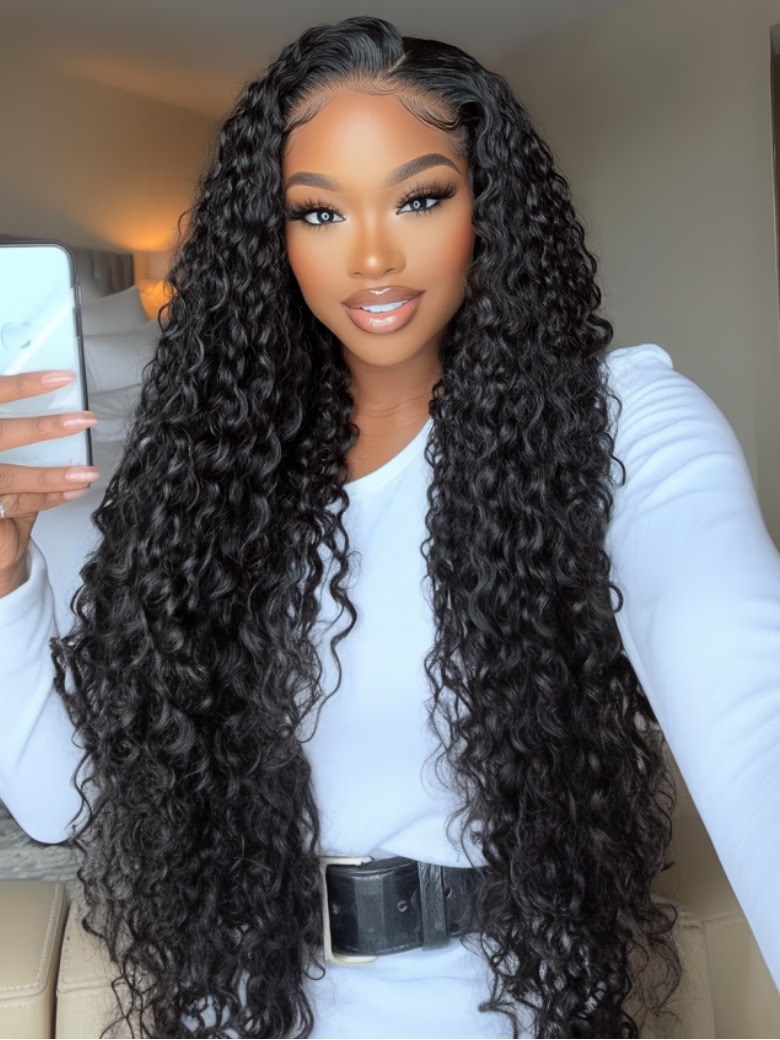 [US Only] [49 new users needed]UNice 30 Inch 5x5 HD BlendAway Glueless Lace Top-tier Closure Wig Deep Wave Human Hair