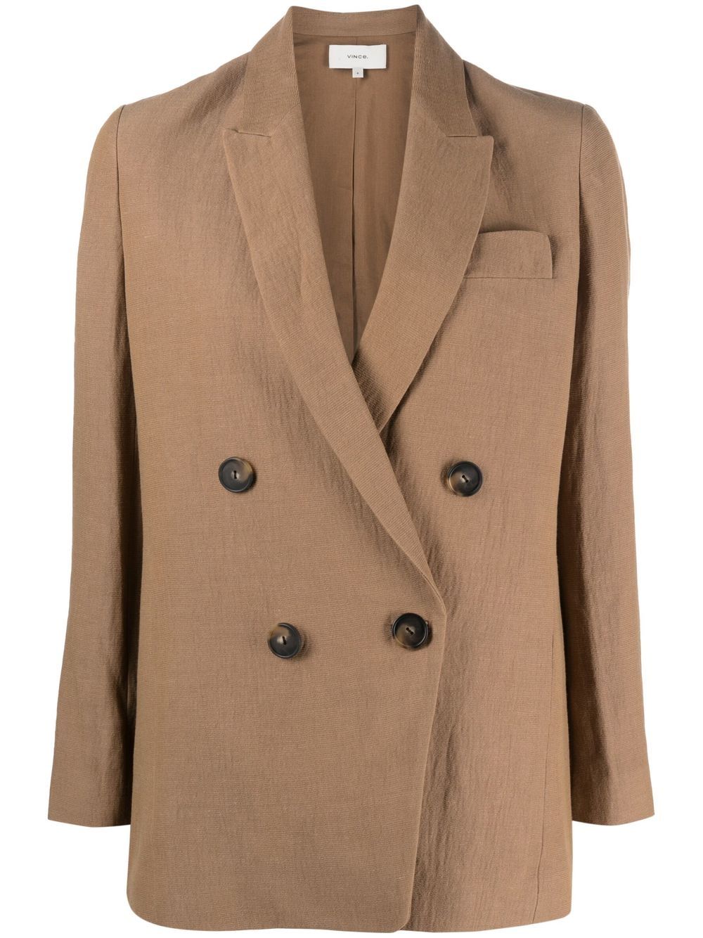 Double-breasted blazer - Brown