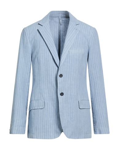 Man Blazer Light blue Size L Linen