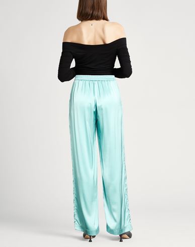 Woman Pants Sky blue Size M Silk, Elastane