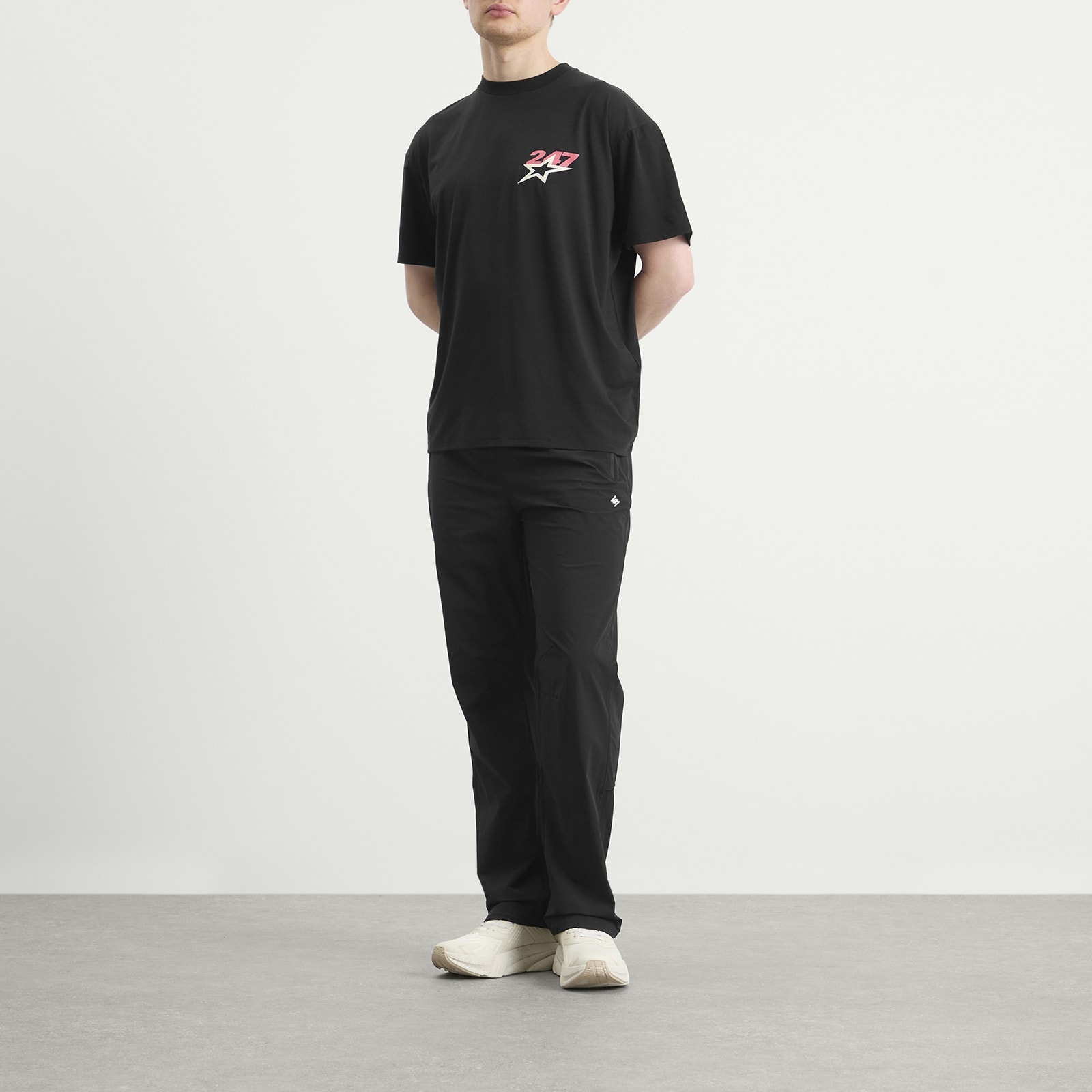 Represent Team 247 Straight Leg Track Pant Jet Black