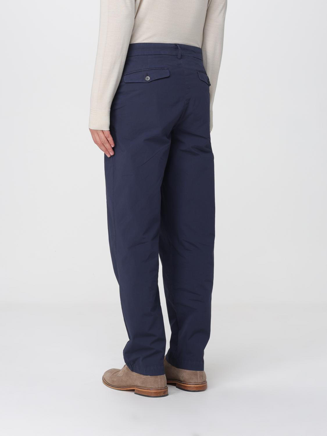 Pants Men color Blue