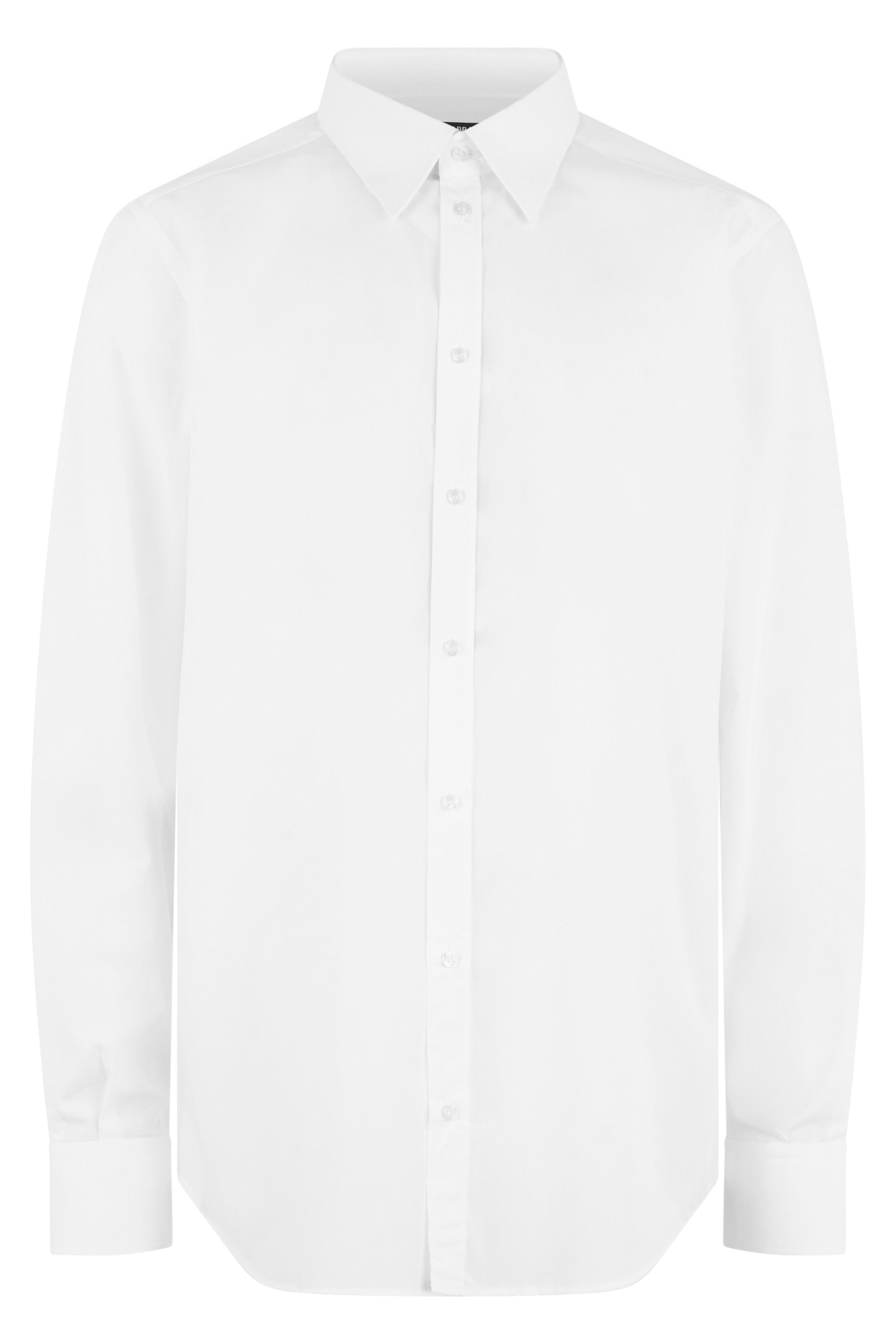 Men's Italian-Collar Poplin Cotton Dress Shirt with Pintuck Yokes