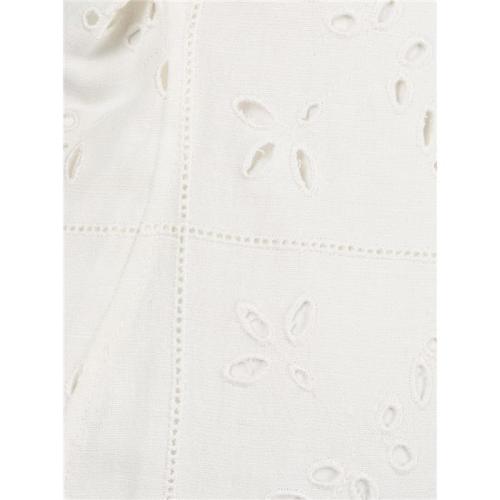 Broderie anglaise midi sundress - White