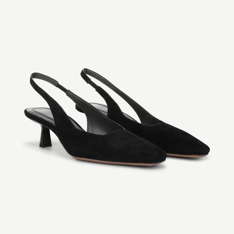 Sarto By Sarto Raven Slingback Shoes Black Suede
