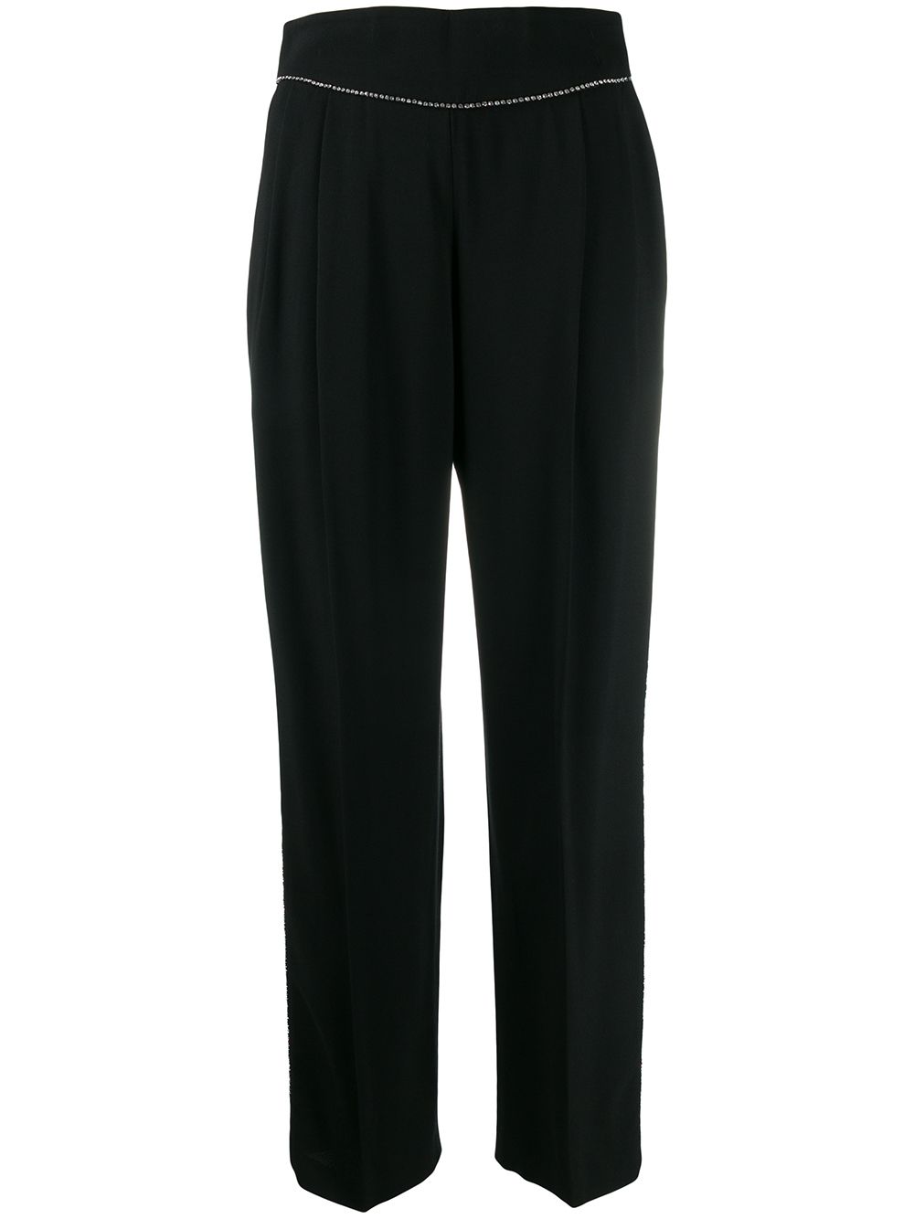 Crystal embellished trousers - Black