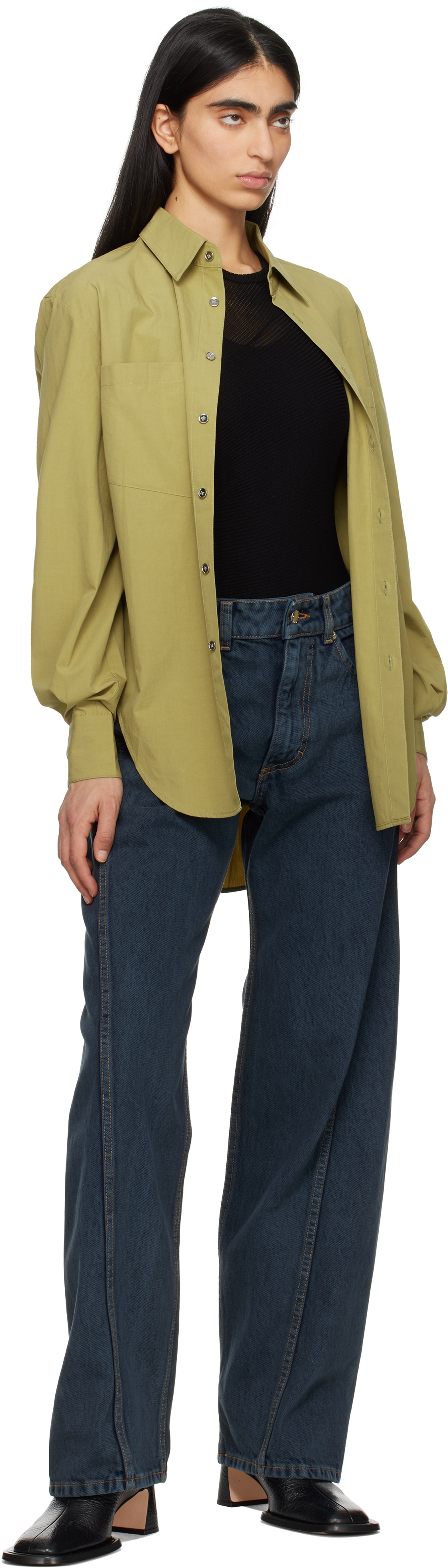 Eckhaus Latta Blue Bend Jeans