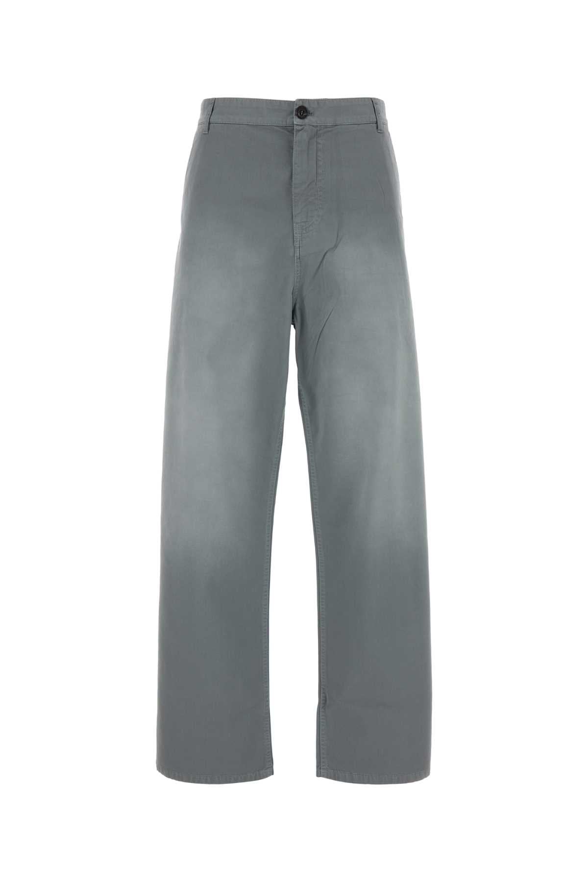 Grey Twill Trousers — Gray