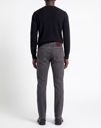 Man Jeans Black Size 31 Cotton, Elastomultiester, Elastane
