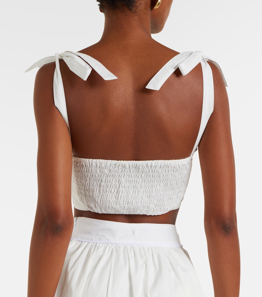 Alba cotton poplin crop top