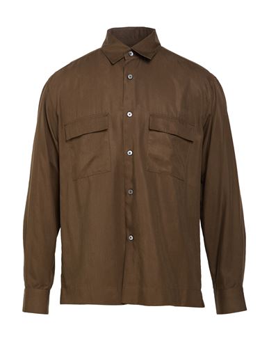 Man Shirt Khaki Size 15 ½ Lyocell