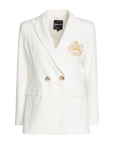 Woman Blazer White Size 6 Viscose, Nylon, Elastane
