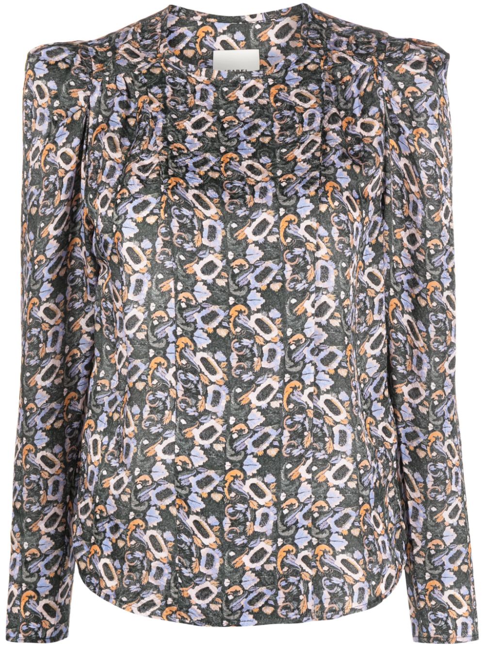 Lensy floral-print blouse - White