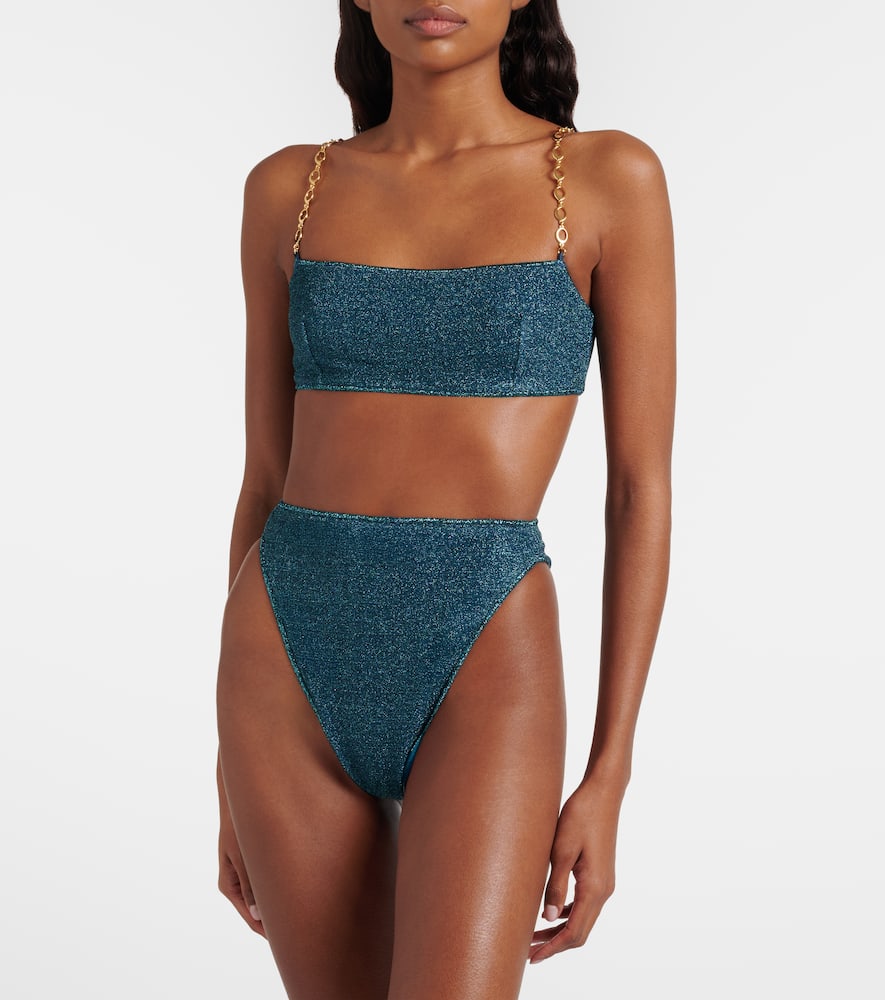 Oséree Lumière O Chain lamé bikini
