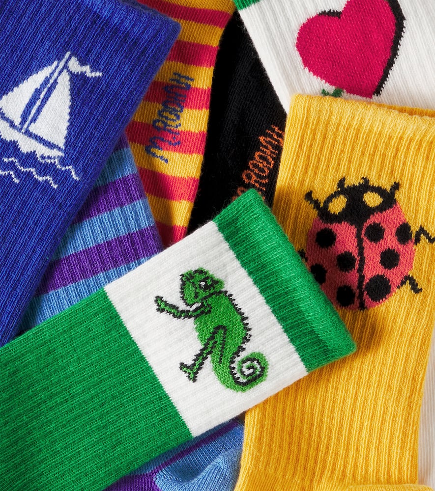 Seagull set of 7 pairs of cotton-blend socks