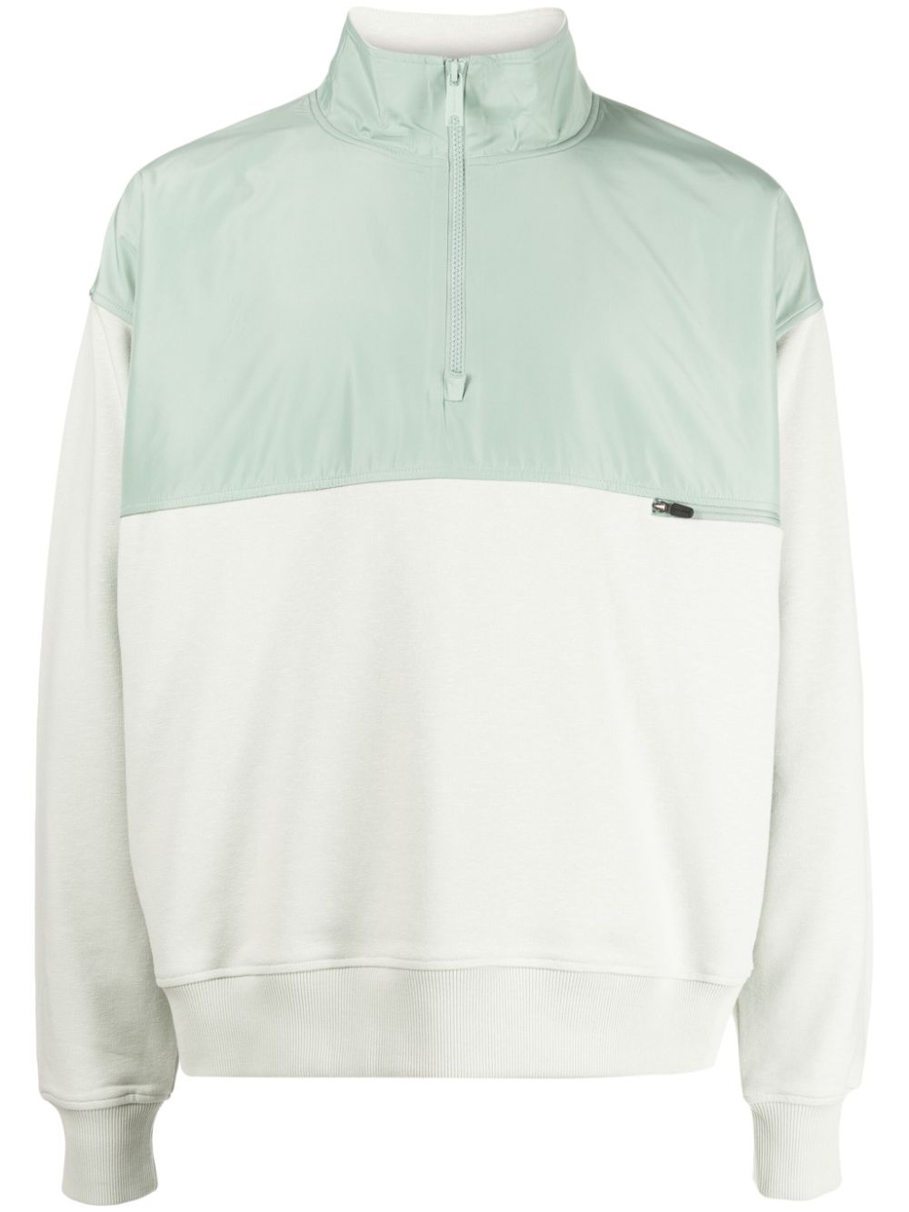 Half-zip panelled sweatshirt - Green