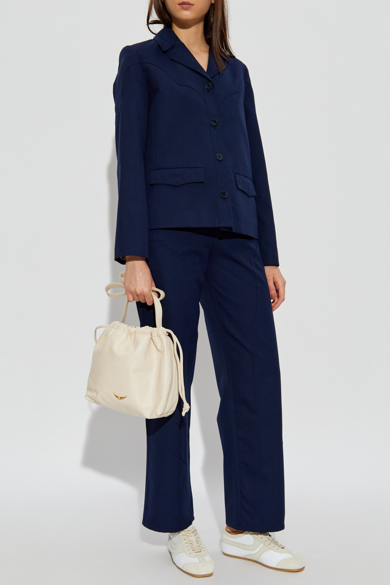 "Perya" Trousers, Women's, Navy Blue