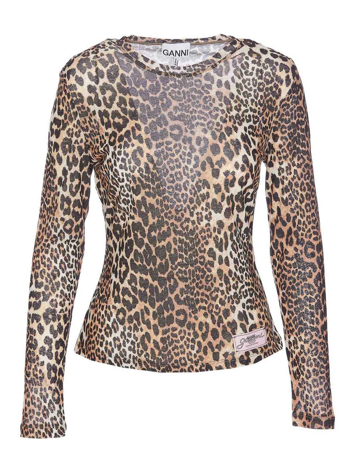 Printed Marl Longsleeves Top