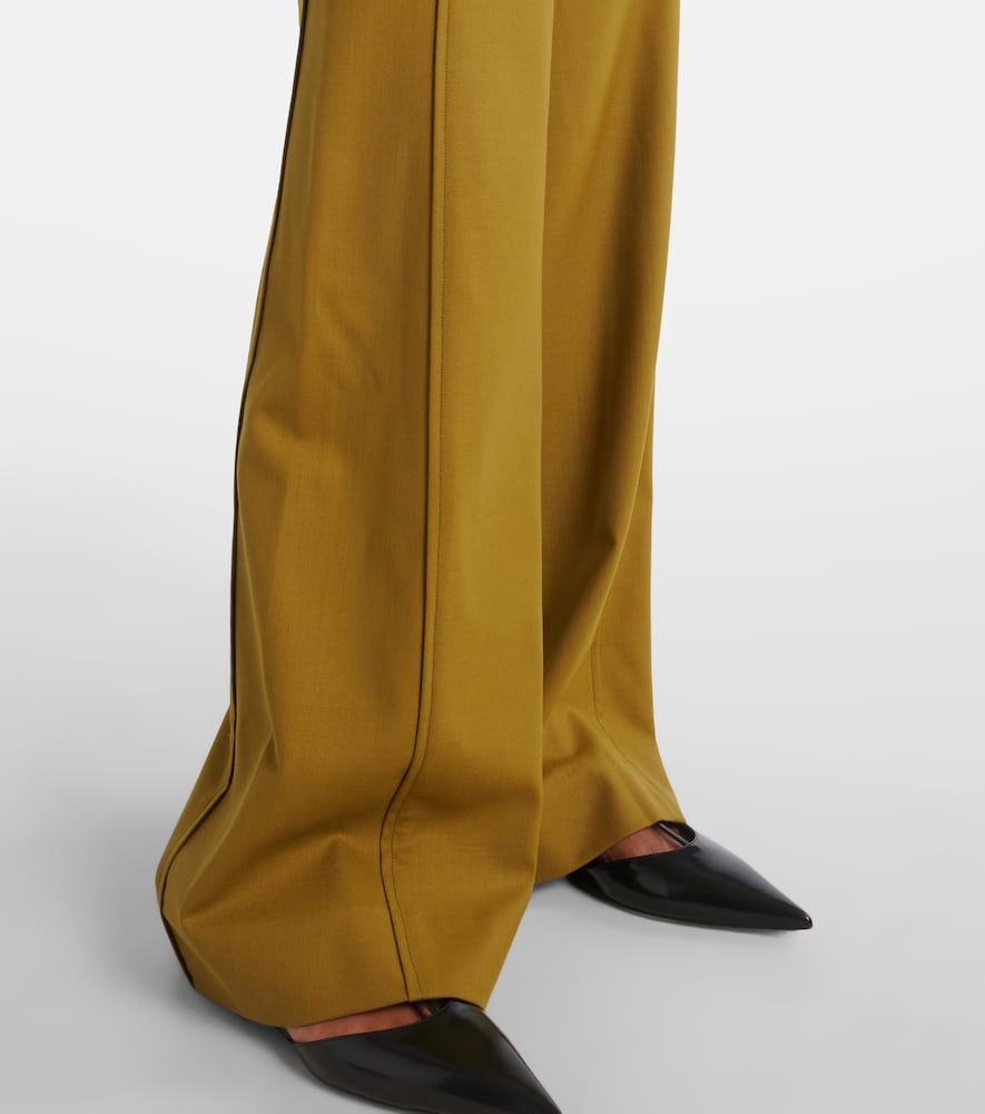 High-rise straight pants