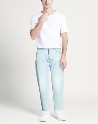 Man Jeans Blue Size 30 Cotton, Elastane