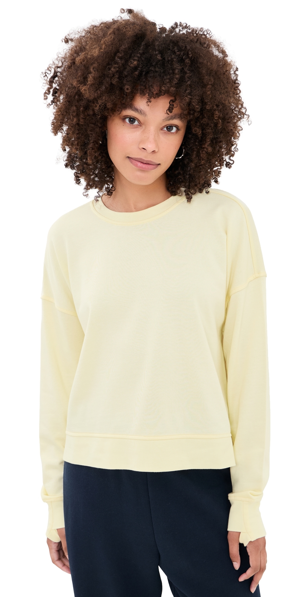 After Class Crop Sweatshirt Butterscotch Yellow
