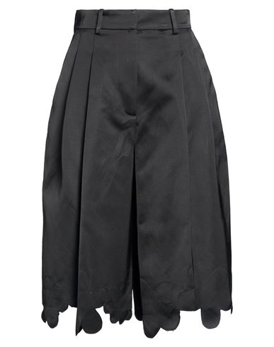 Woman Shorts & Bermuda Shorts Black Size 2 Viscose, Cotton