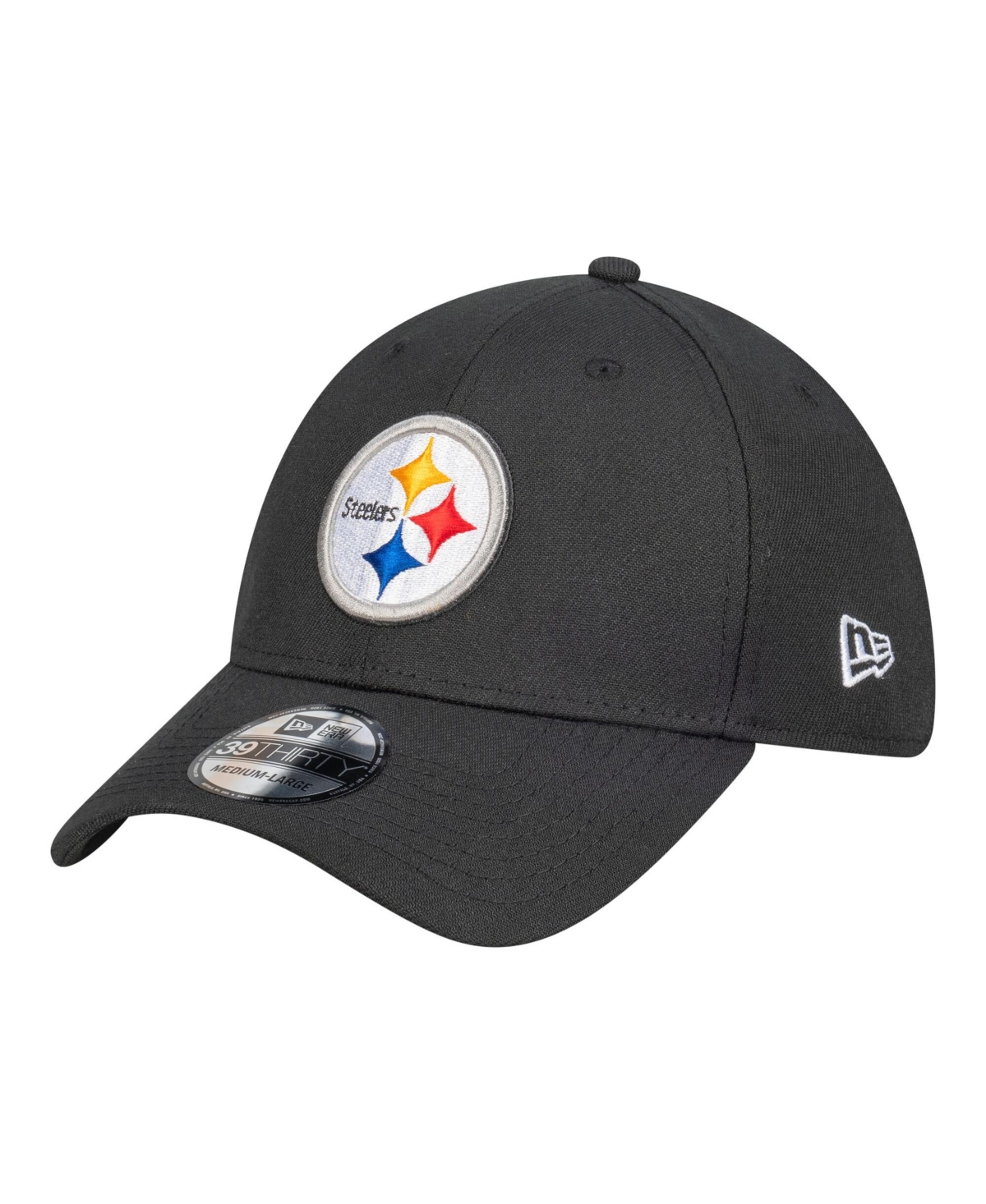 Men's Black Pittsburgh Steelers Core Team 39THIRTY Flex Hat - Black