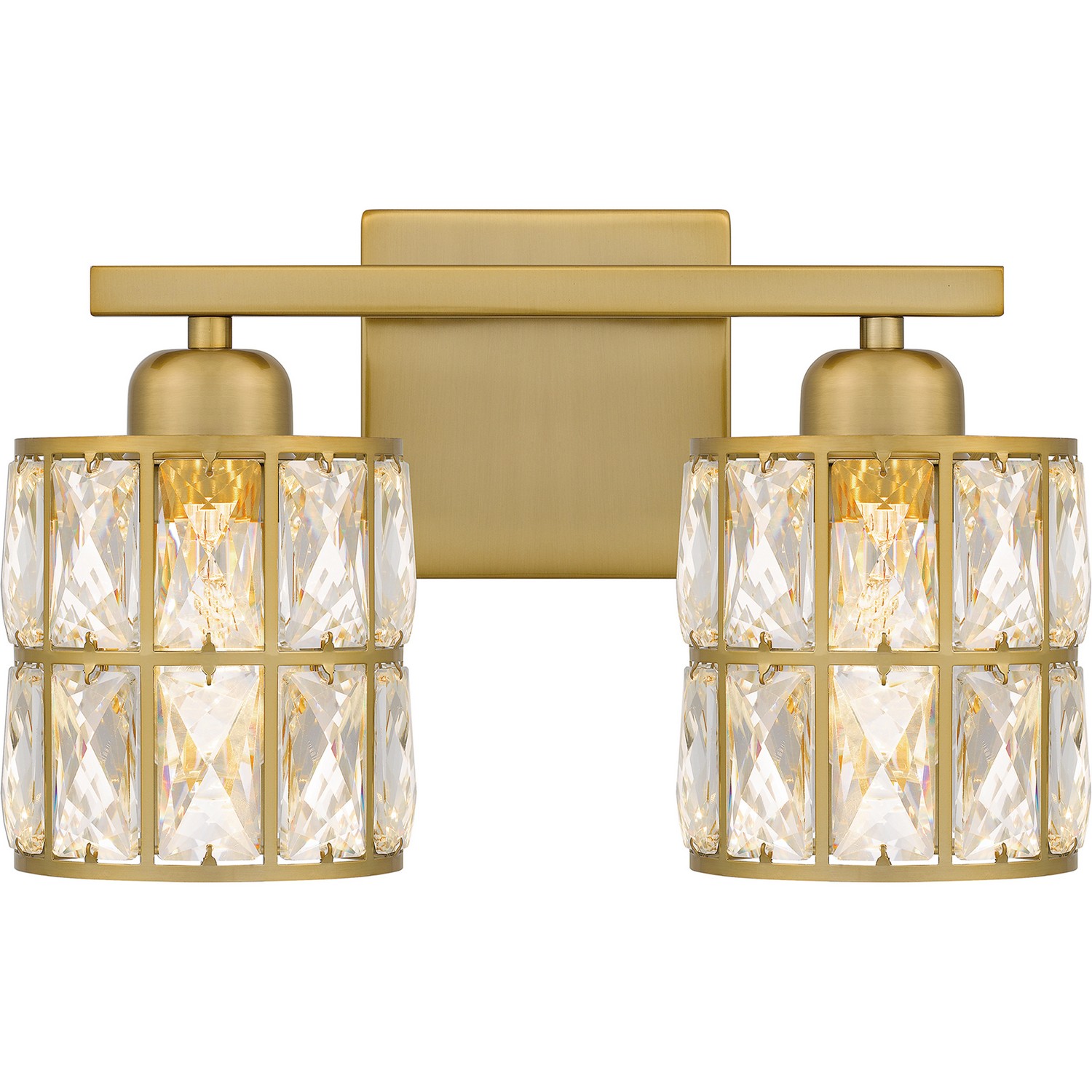 Aged Brass Two Light Bath from the Gibson Collection