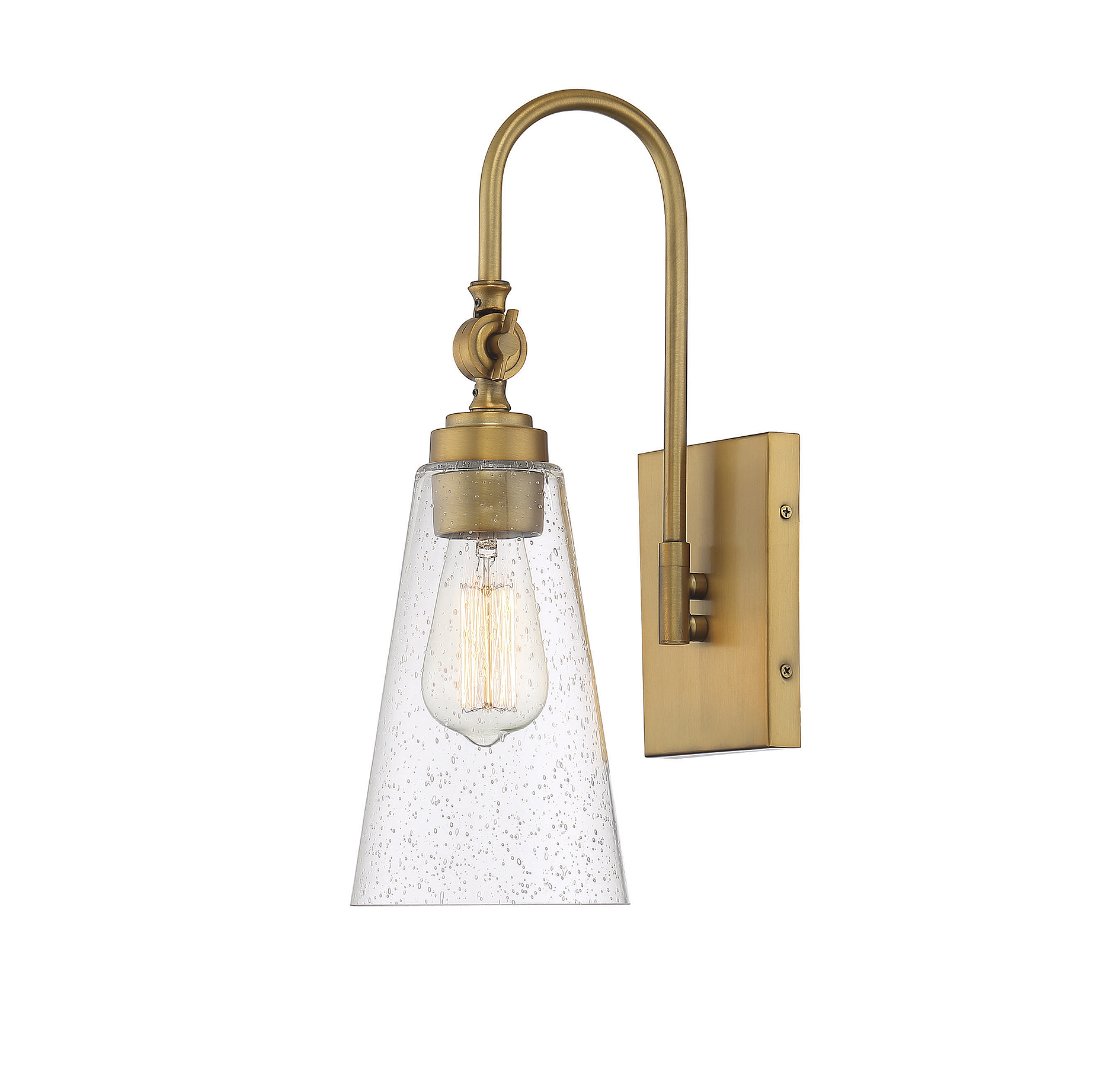 Savoy House York Wall Sconce in Warm Bras
