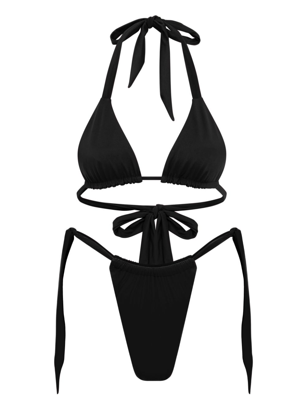 Triangle-cup bikini top - Black