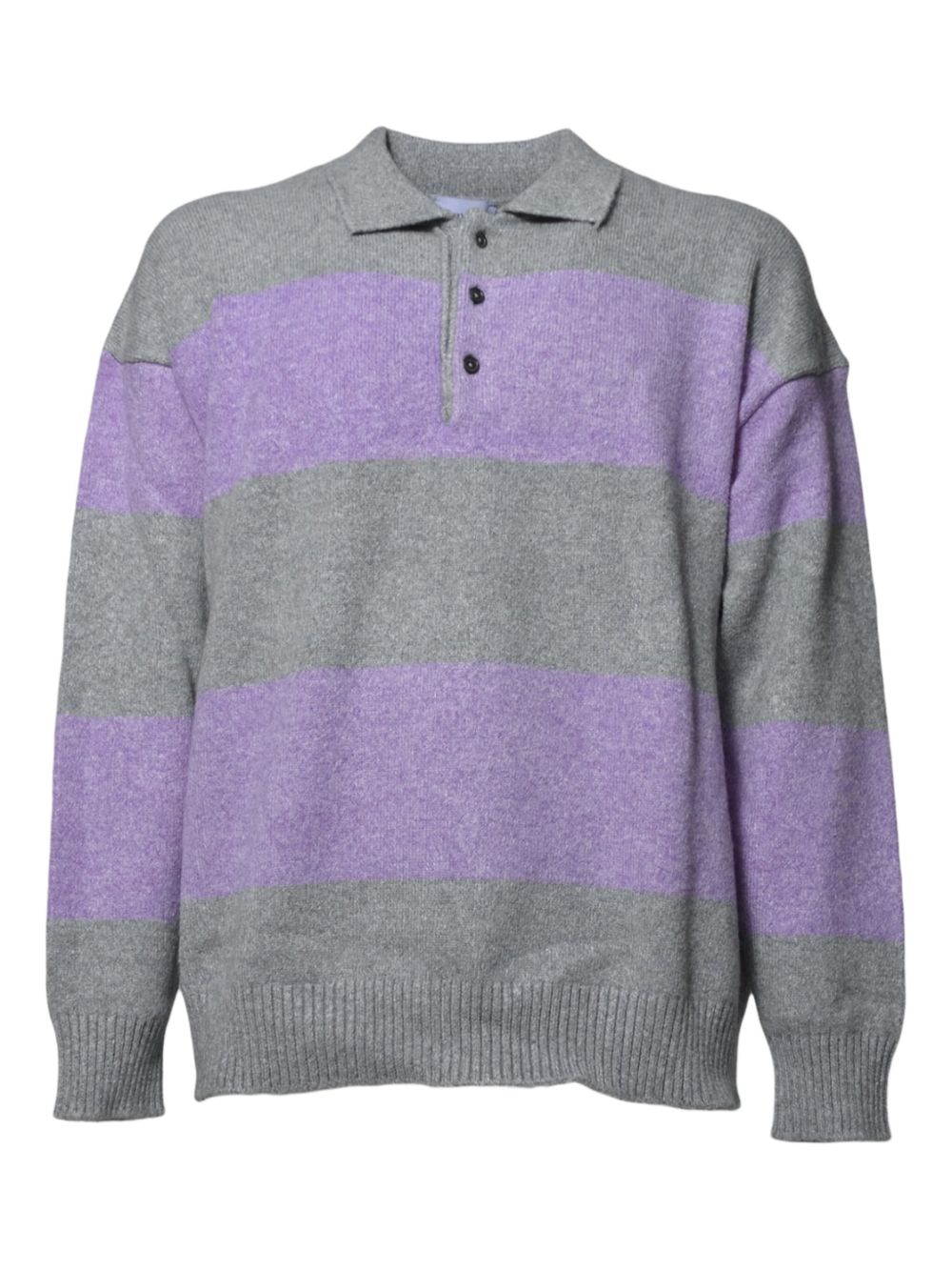 Striped polo shirt - Purple