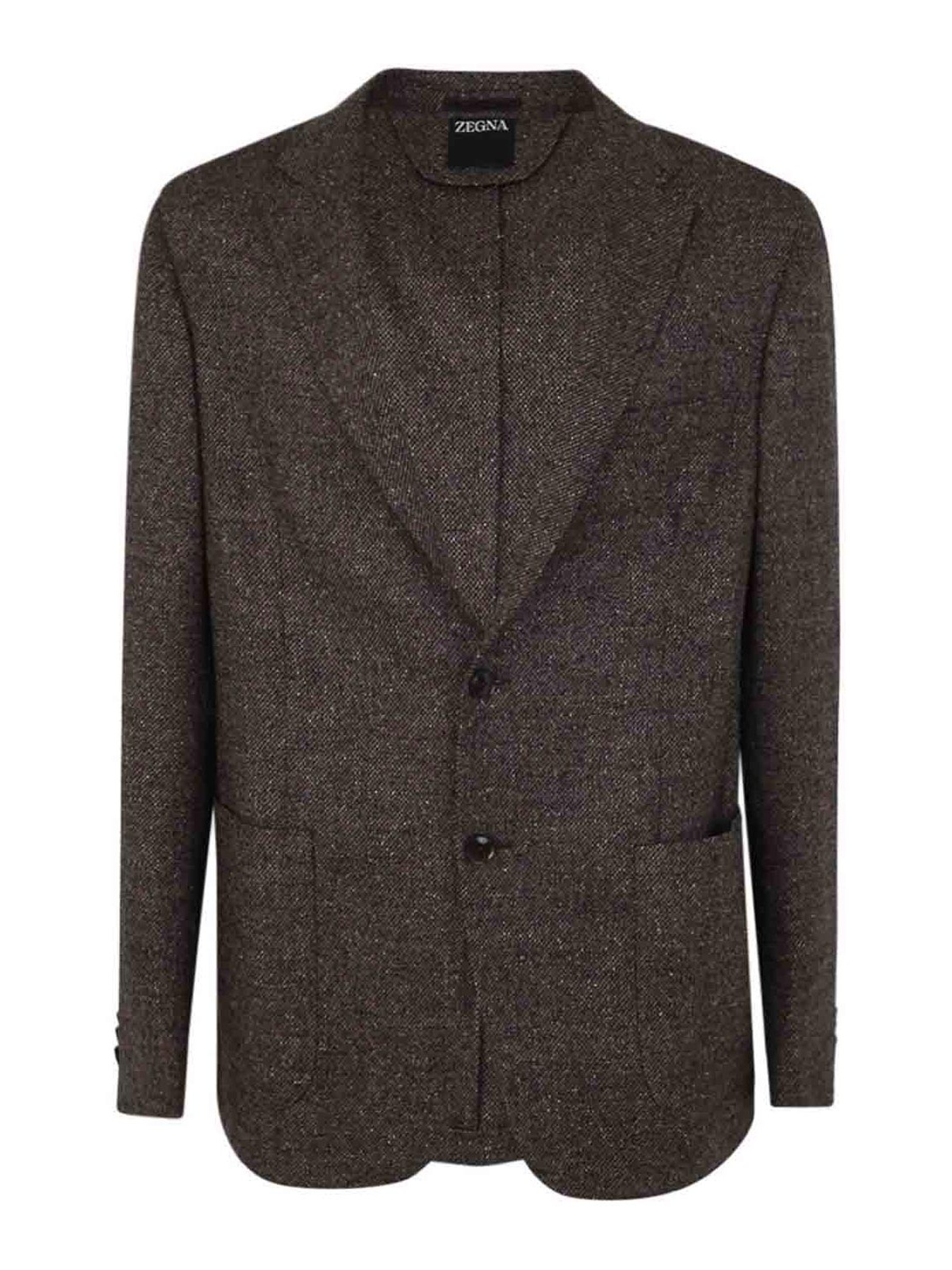 Wool and silk blend jacket