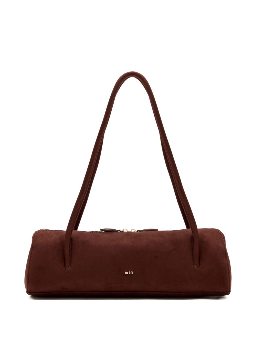 Suede shoulder bag - Brown