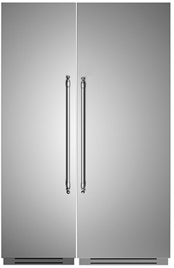 Bertazzoni Heritage Side-by-Side Column Set with 30" Refrigerator and 24" Freezer in Stainless Steel BERTREFFRHER