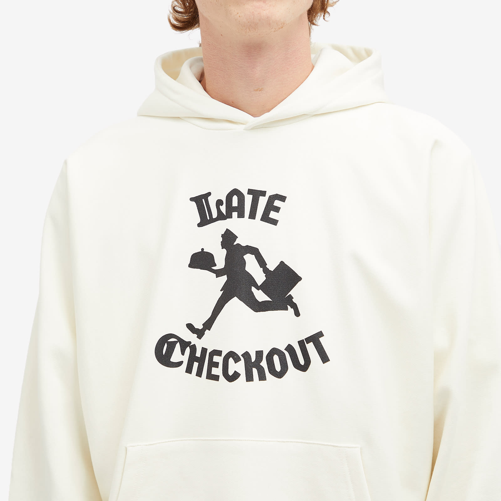 Men's Bellboy Popover Hoodie in White