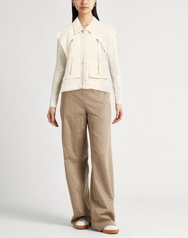 Woman Jacket Ivory Size S Cotton