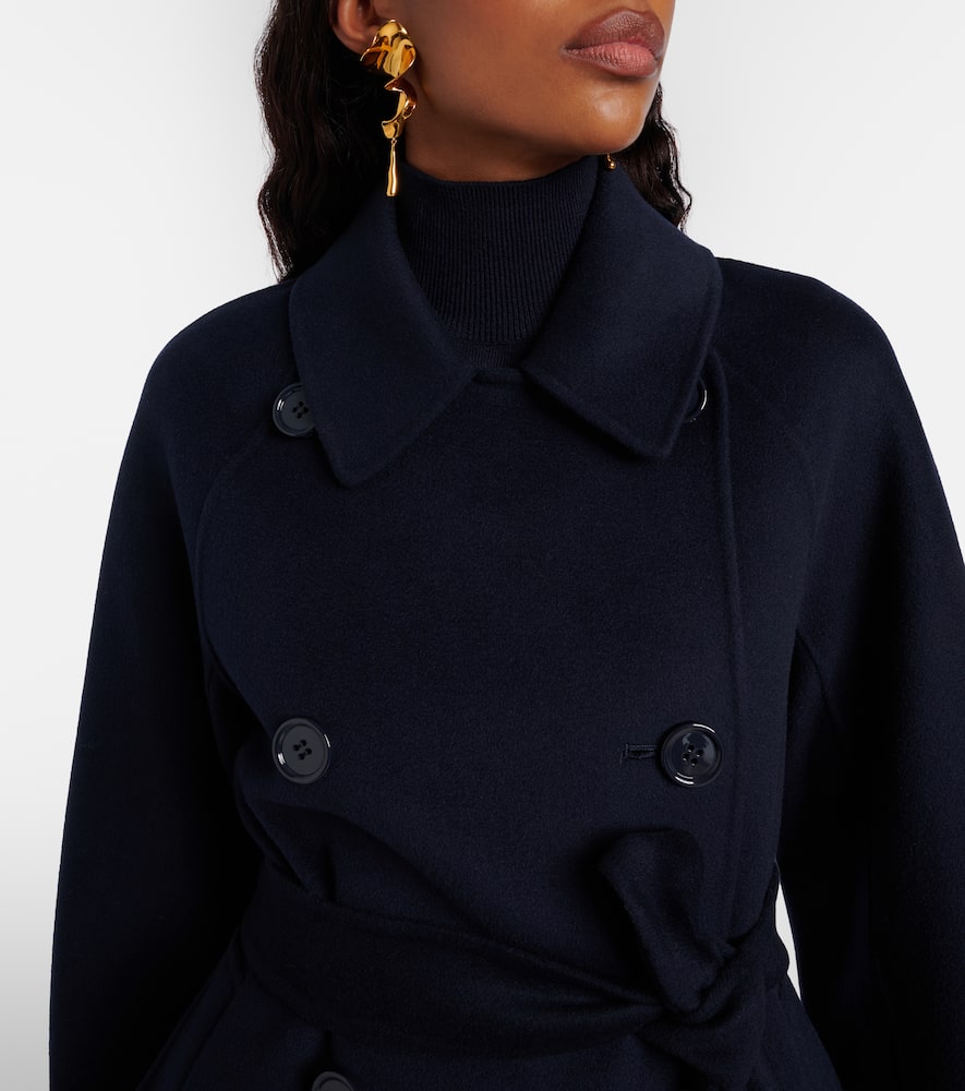 Louise belted double-breasted virgin wool jacket