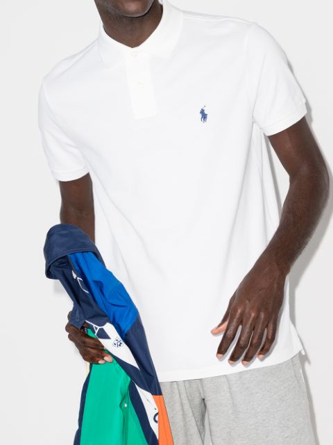 Logo-embroidered polo shirt