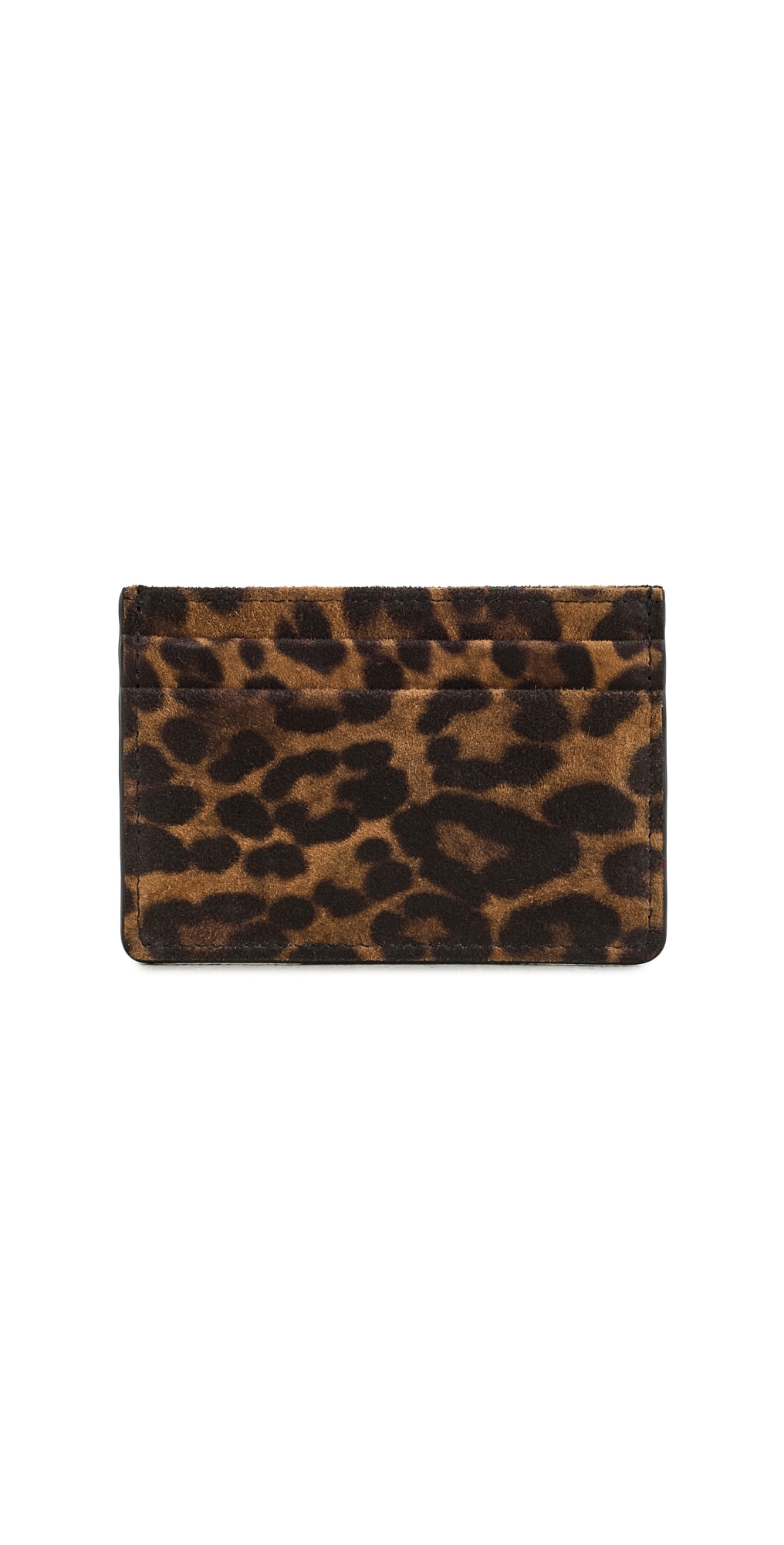 Suede Card Holder LEOPARD SUEDE One Size