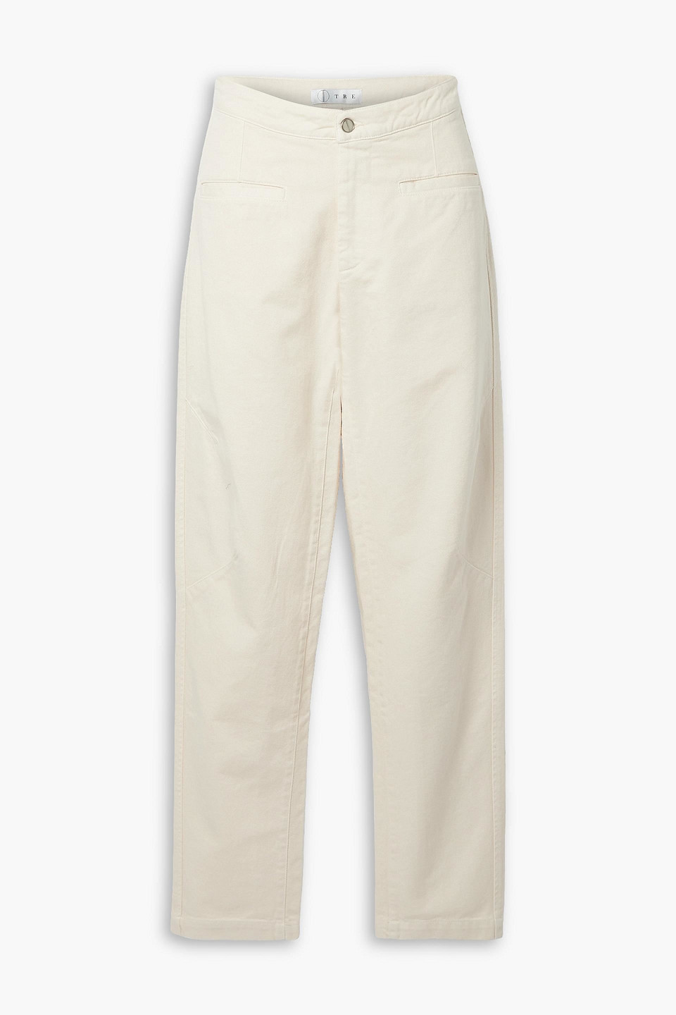 Tre By Natalie Ratabesi - Franco cotton-twill straight-leg pants - White - US 2