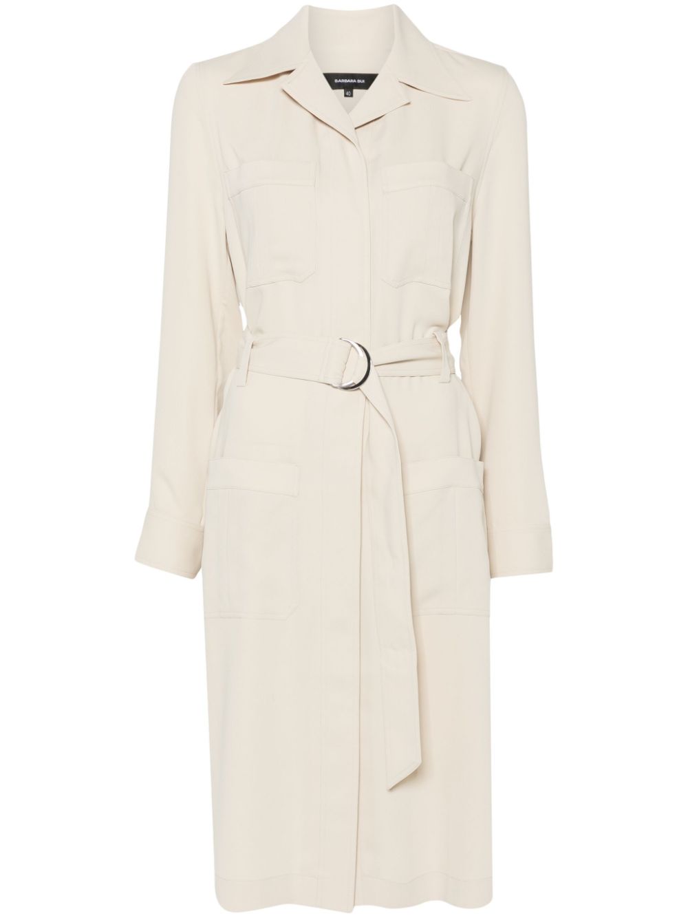 Crepe midi dress - Neutrals