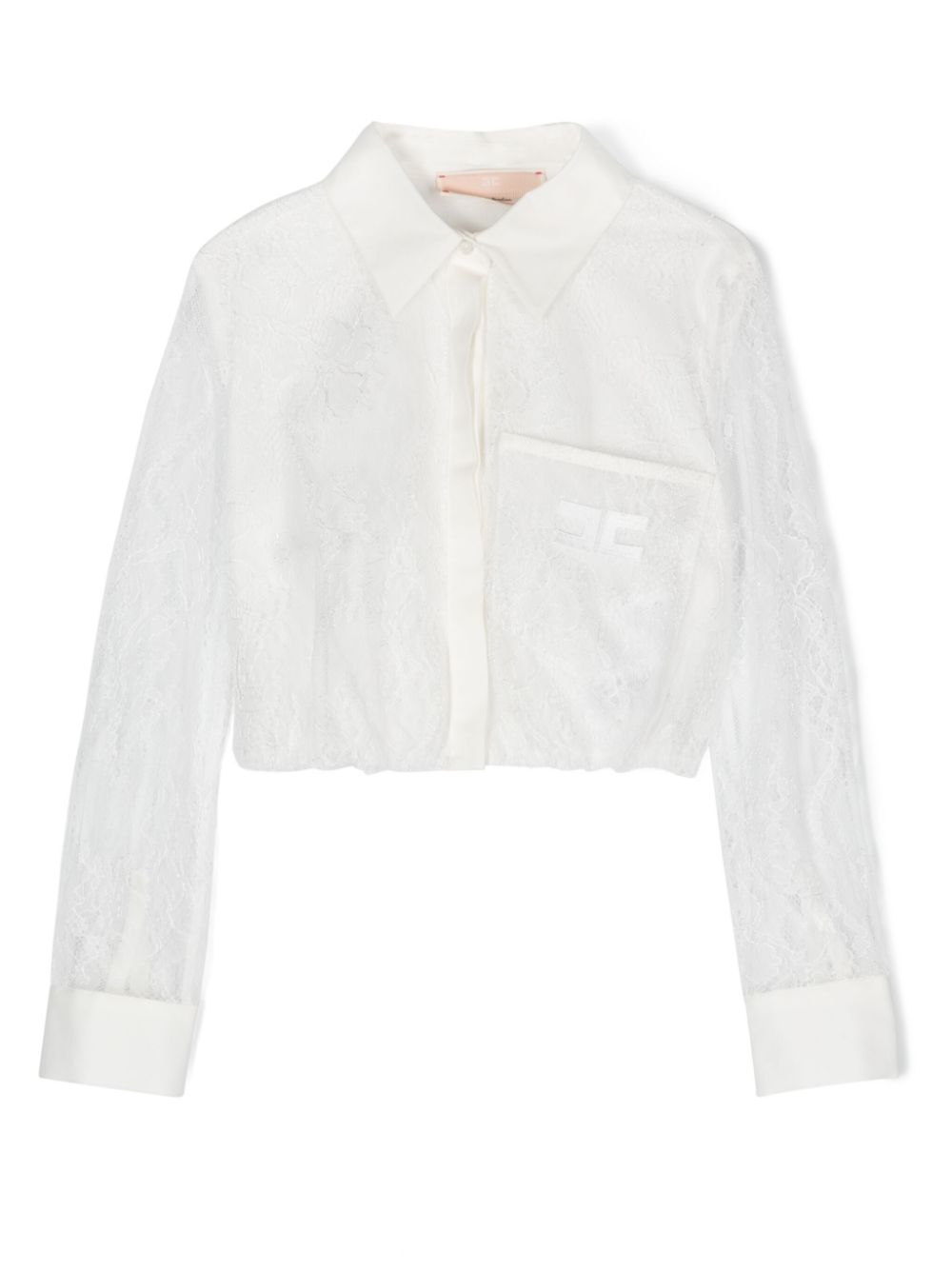 Corded-lace blouse - White