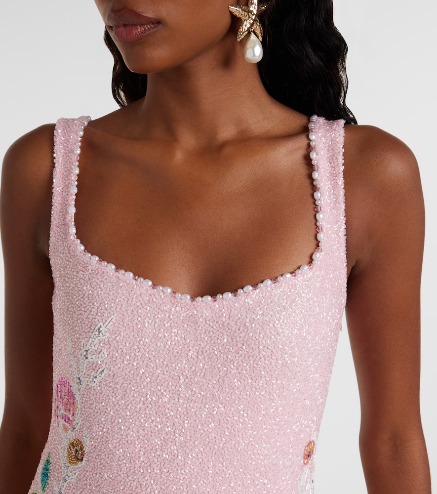 Marina embellished minidress