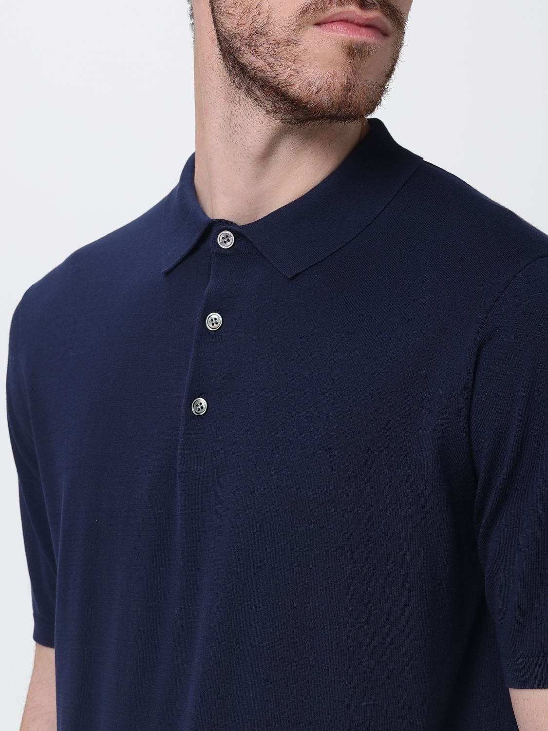 Polo Shirt Men color Blue